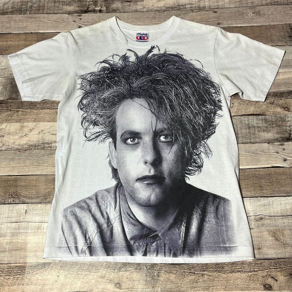 The Cure Shirt Medium White 2019‎ Tour Band Tee Robert Smith Parking Lot Boot